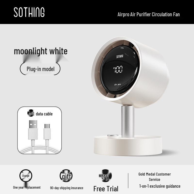 2026 Silent Desktop Fan: Compact Tabletop Air Conditioner for Office, Bedroom, and Home 0