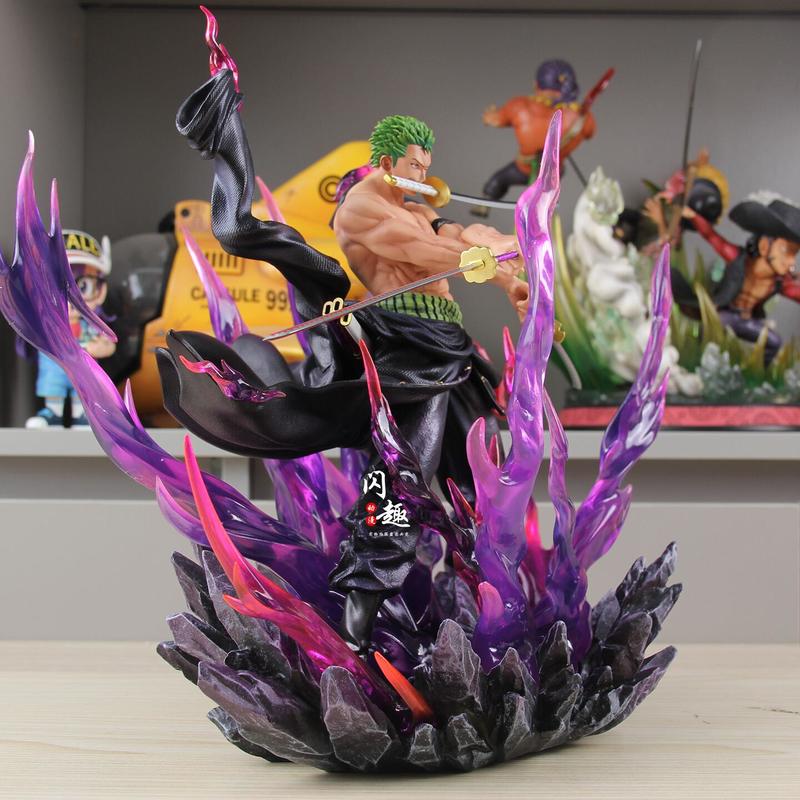 New Hot Sell JT Toys Th Enraged Zoro One Piece Anime Figure Figure Pvc Statue Collection Model Room Decoration Christmas Gifts