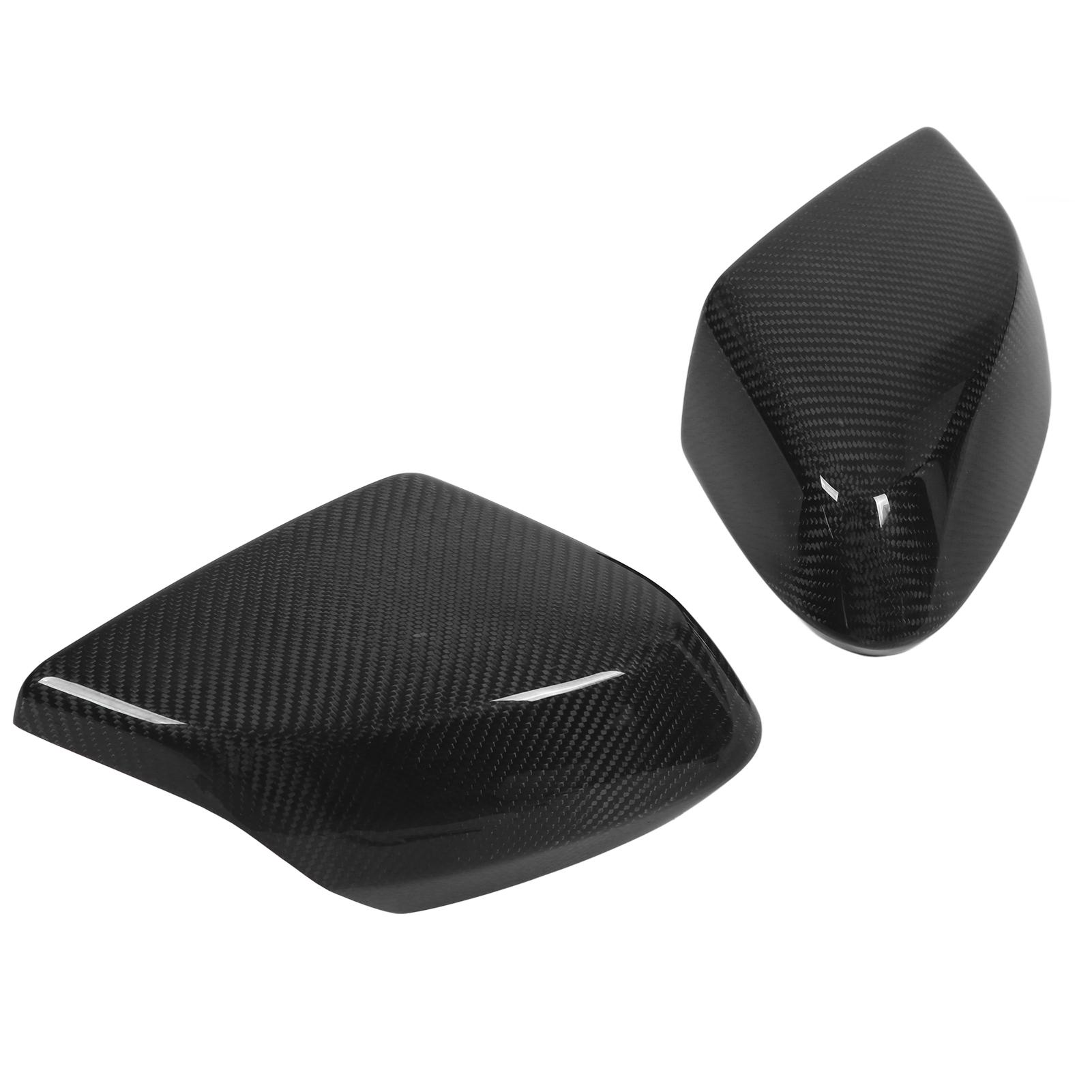 

Pair Carbon Fiber Side Mirror Cover Cap Rear View Mirror Decorative Trim Replacement for Corvette C8 Z51 2020 Up