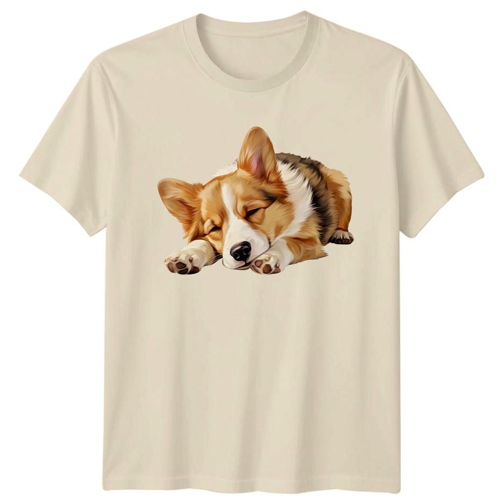 Sleeping Corgi Dog Animals Unisexs TShirt Unisexs Tee Graphic Unisex Top