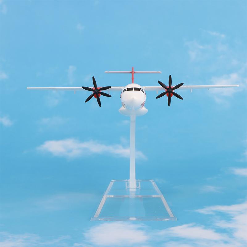1Pc 16Cm Fk50 Atr Plane Airplane Model Aircraft Model Diecast Metal 1/400 Scale Planes Alloy Airplane Model Collection Gift Toy