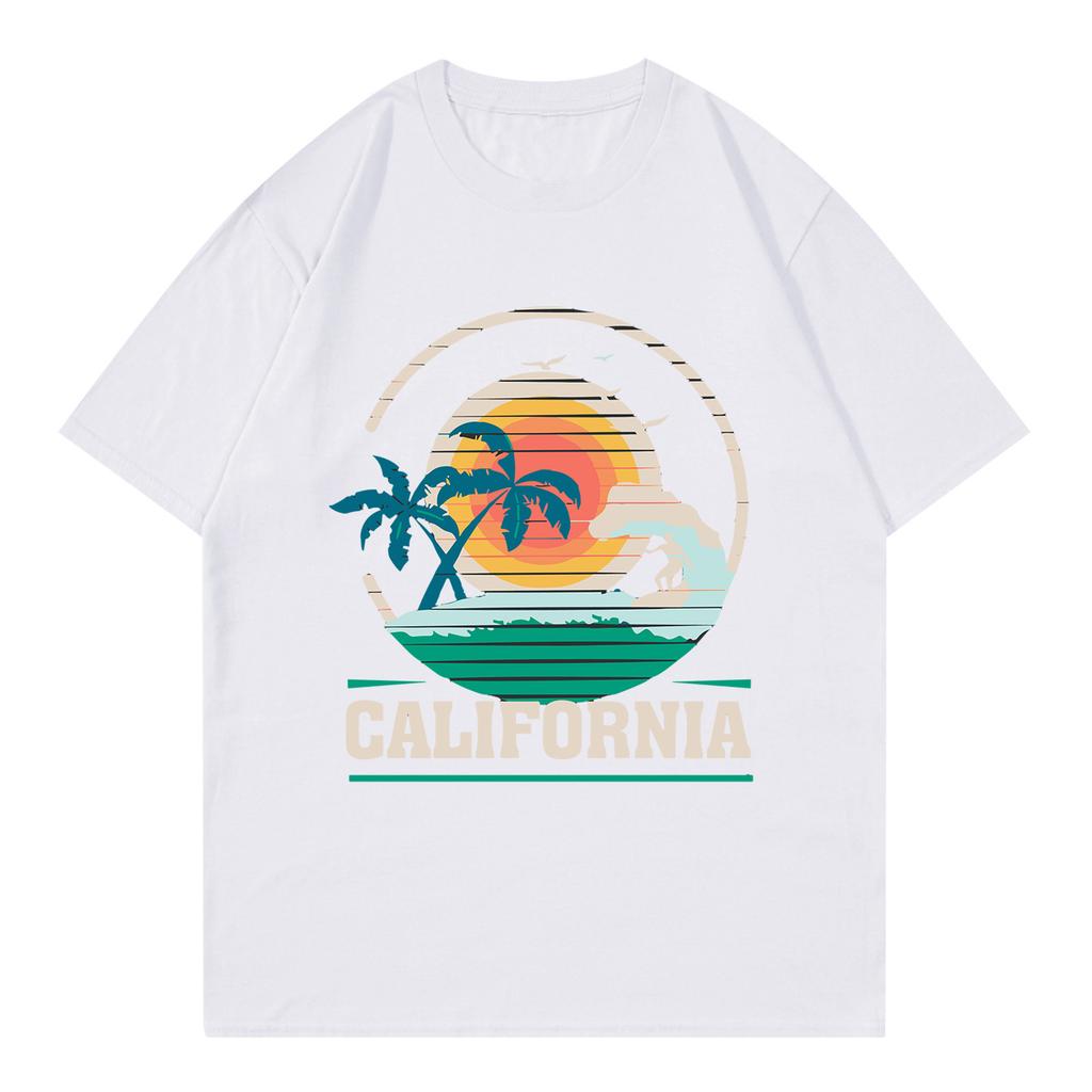 Unisex T-shirt Casual Loose Top Comfortable Round Neck T-shirt