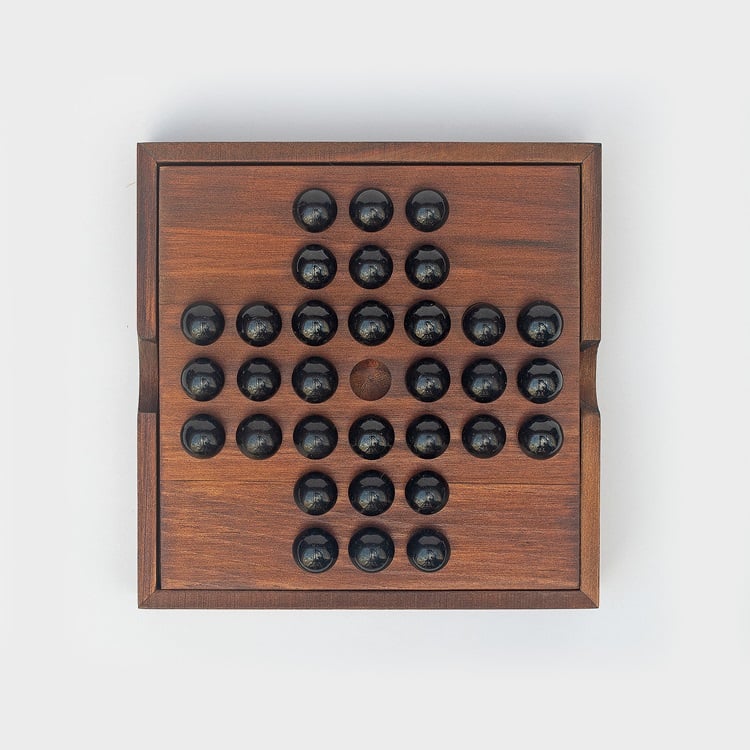 Logikspiel strategisch Solitär Familie Familienklassisch Holz