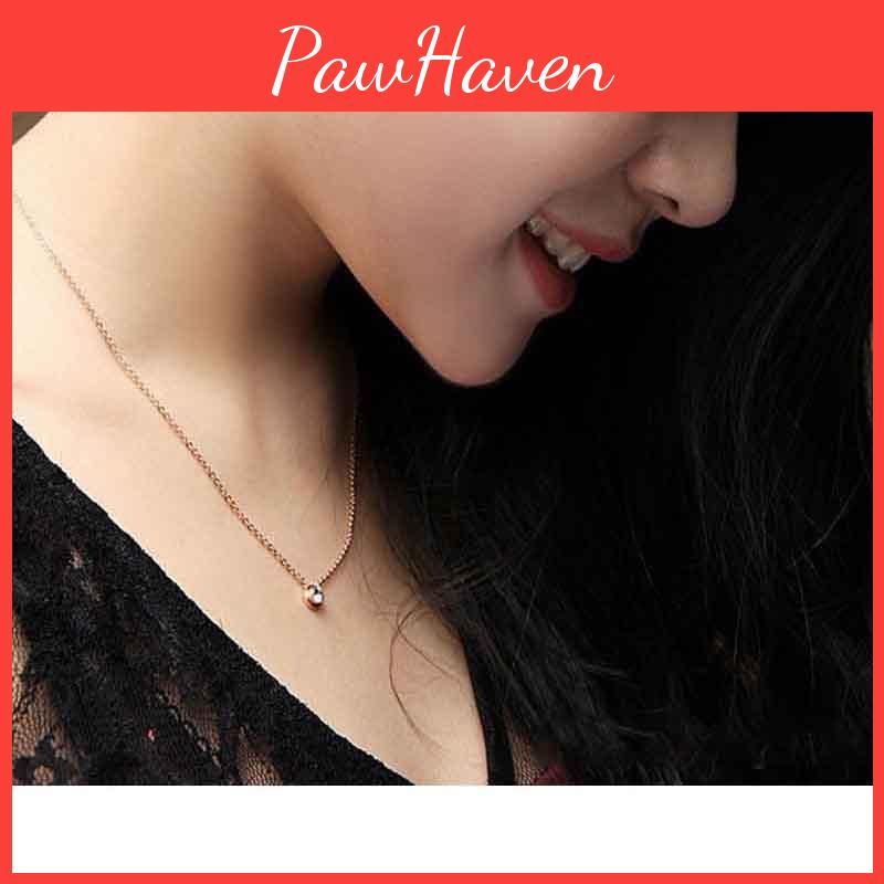 Exquisite Rose Gold Plated Rhinestone Clavicle Chain Pendant For Women