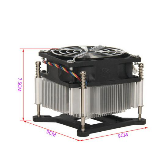 Intel Desktop CPU Cooling Fan with 4-Pin Temperature Control for 115X Sockets
