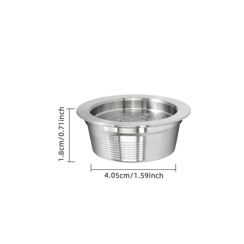 Stainless Steel Permanent Coffee Filter Set Includes 100 Disposable Paper Filters Suitable for Home or Travel Use