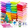 Eclet (Packung mit 12) Lufttrocknender Ton, Bunter Weicher Kinderton, Kreative Bastelarbeiten, Geschenke Für Kinder-Mehrfarbig. Ungiftig
