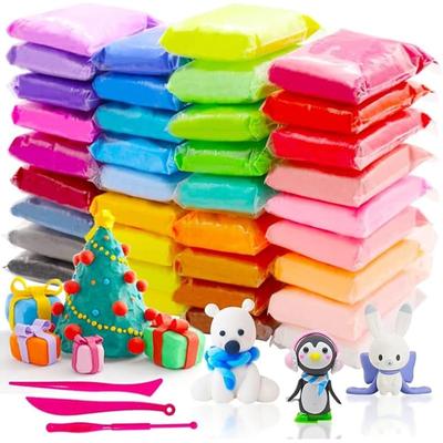 Eclet (Pack Of 12) Air Dry Clay, Colorful Children Soft Clay, Creative Art Crafts, Gifts For Kids-Multi Color. Non-Toxic