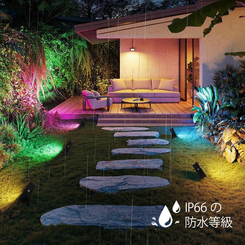 50W RGB Floodlight, Color Light, RGB + 2700K Warm Light, 5000lm, Perfect for Holidays and Everyday Lighting, IP66 Waterproof, Dimmable, 16 Colors, 8