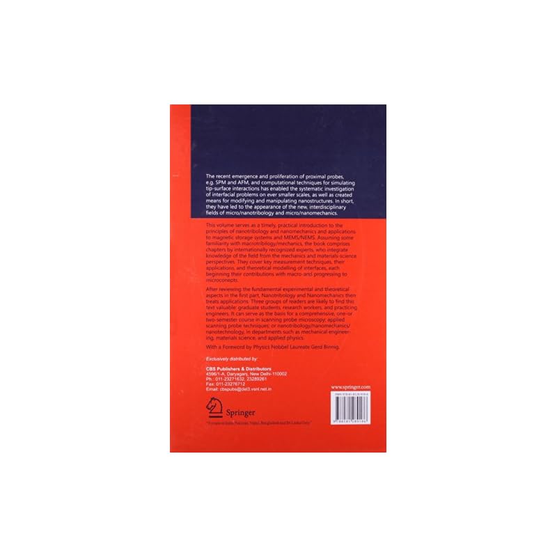 Nanotribology And Nanomechanics An Introduction (Pb 2008)