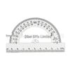 10cm Semicircle Protractor, 180° Plastic Ruler for Student Drafting
