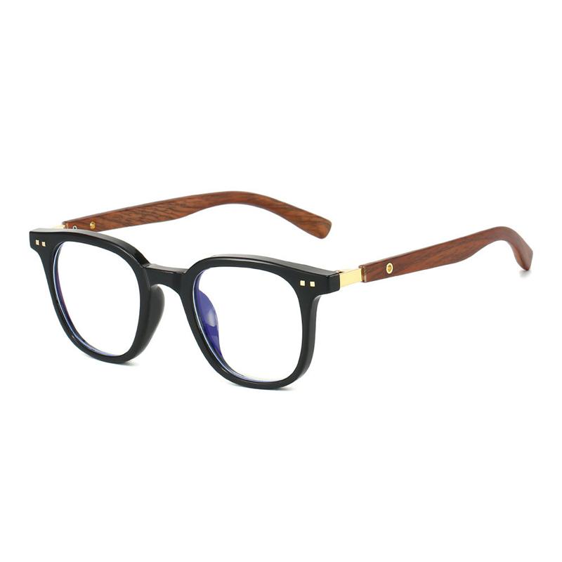 

Новые винтажные очки для чтения с имитацией дерева, мужские очки для пресбиопии, оправы, женские очки с линзами против синего света от 0 до +3.0 0 черный коричневый