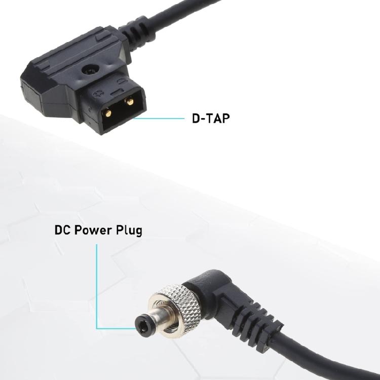 DTAP Male/V Port to DC2.5/2.1 Male for Atomos Monitors Camera Power Conversion