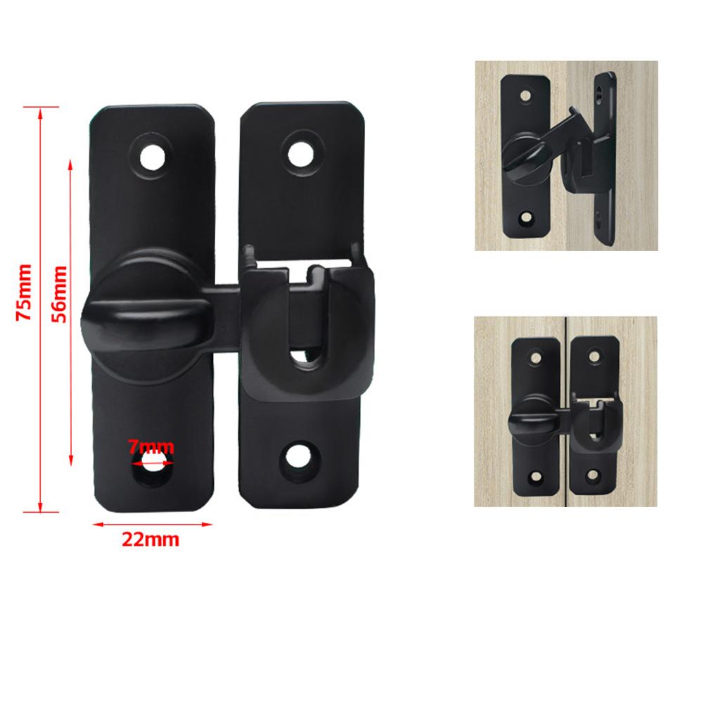 1 stücke Schiebetürriegel Home Security Riegelbolzen Zinklegierung 90 180 Grad Einfach Installieren Schloss Badezimmer Schiebetürriegelriegel