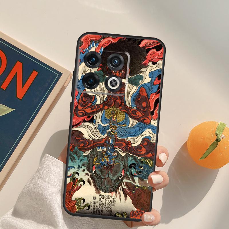 Japanese Ukiyo-e Art Case For OnePlus Nord 5 CE 2 3 4 Lite N20 N30 OnePlus 15 13 12 11 13T 10T 10R 12R 13R Cover