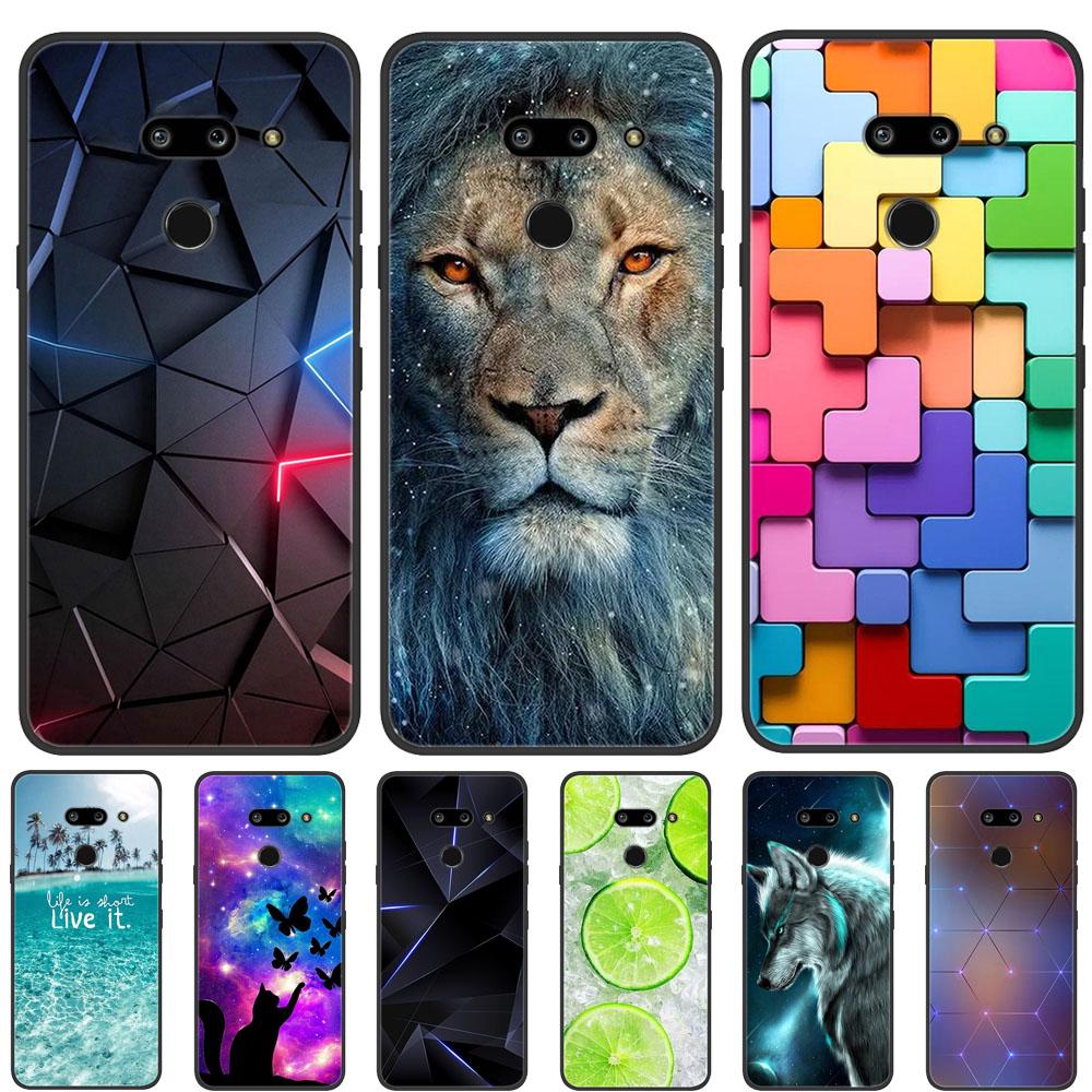 Para LG G8 ThinQ Funda Suave Silicona TPU Funda para Teléfono para LG G8 ThinQ Cubierta Trasera G8thinQ G 8 Protectora Bumper Fundas Shells