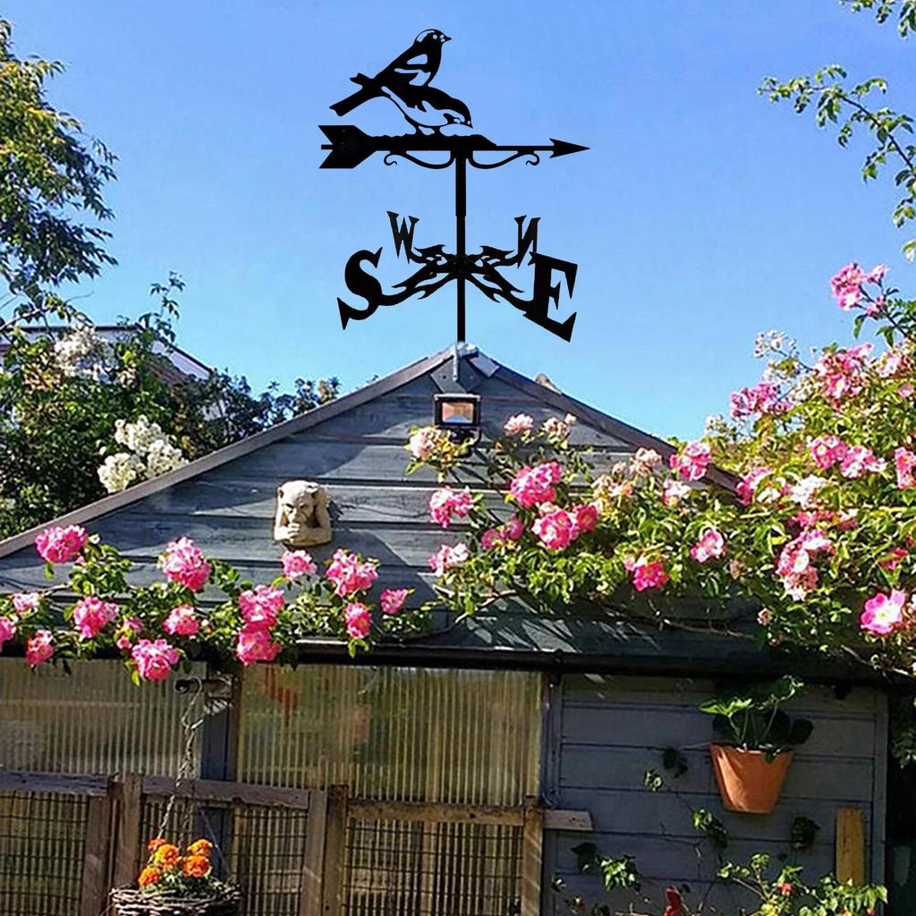 Classic European Style weathervane Scene Garden Stake Weather Vane Wind Direction Indicator