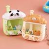 Cartoon Kleine Panda Mini Shiba Inu Grijpkraan Speelgoed Sleutelhanger Gacha Machine Hanger Cadeau