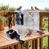 Clear Acrylic Bird Grains Shelling Machine Adjustable Speed Bird Food Separator  Bird Breeder