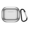 Wireless Earphone Case Compatible for  3 2021 Electroplating TPU Protective Earphone Cover Case with Carabiner
