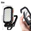 Cob Led Work Light 4 Brightness Adjustable High Brightness Usb Rechargeable Magnetic Camping Lamp