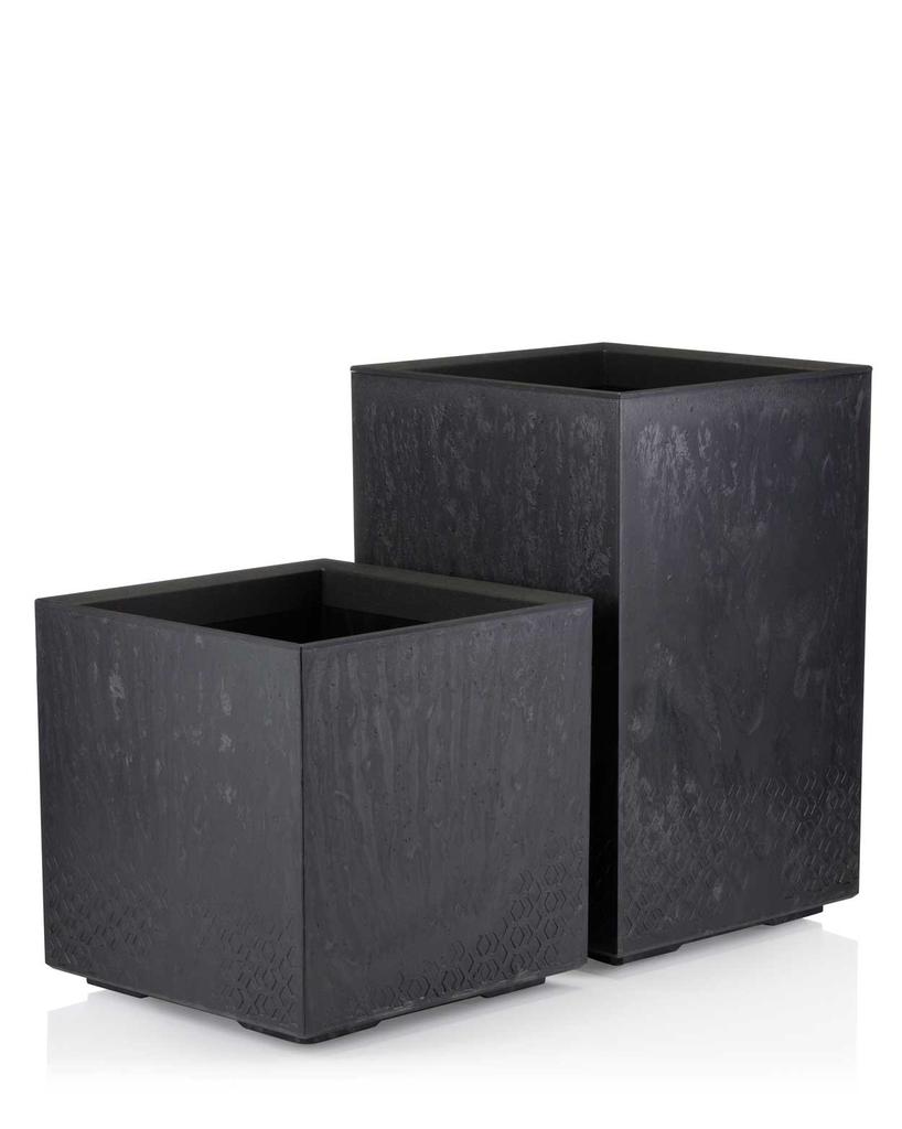 Donica Betonique Czarny Beton 40X40 Cm