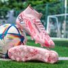Football shoes men and women high-top youth students outdoor sports AG spikes competition training football shoes