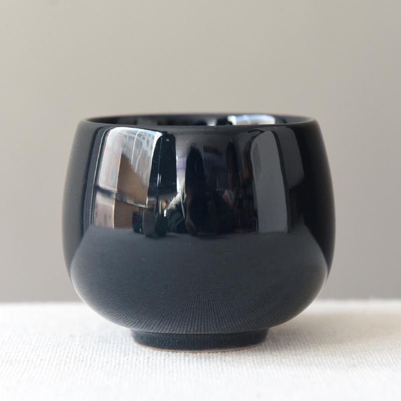 Large White Porcelain Tea Cup Gongfu Lohan Style Ceramic Cup for Single Person Home Office Tea Ceremony Drinking Gift Set