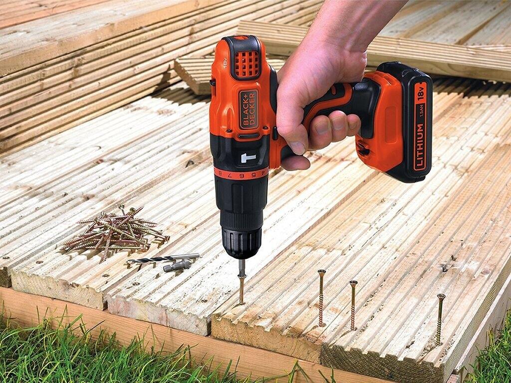 Дрель-шуруповёрт Black & Decker BDCH188N-XJ