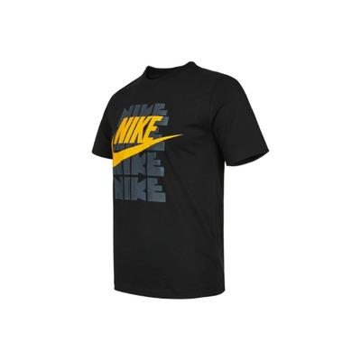 Sportswear Casual Breathable Letter Print Crew Neck Short Sleeve T-Shirt Men Tops Black DD3382-010