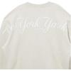New Era SS22 Solid Color Logo Print Pullover Round Neck Sweatshirt Unisex sweatshirt Beige 13095682