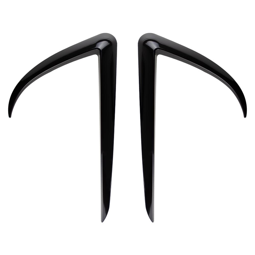 2Pcs Carbon Fiber Front Bumper Splitter Spoiler Lip Kit Air Knife Shape for Tesla Model3 Model 3 2018-2025 Car Styling
