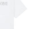 We11done Summer Rhinestone Logo Short Sleeve T-Shirt Unisex Tops White WD-TT1-26-754-U-WH