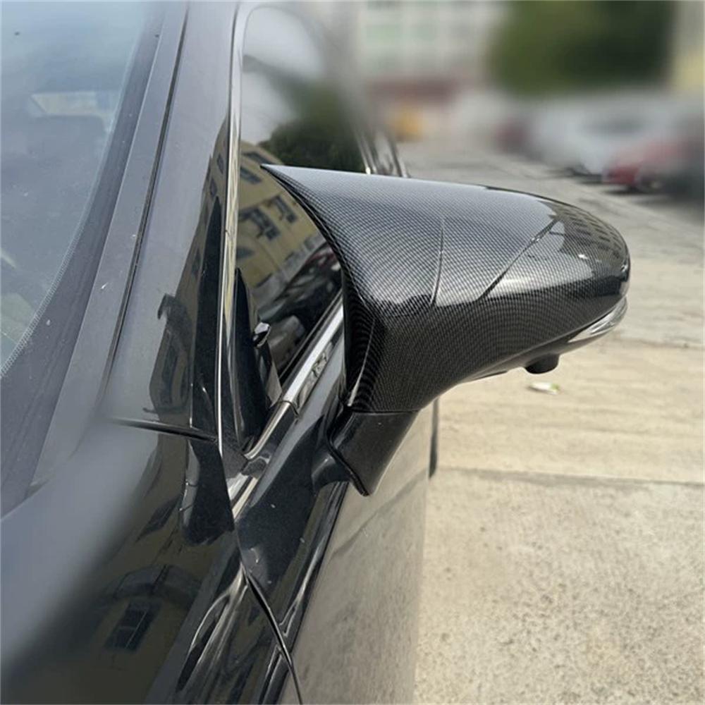M Horn Carbon Fiber Mirror Cover Caps For Lexus IS RC 200 300 350 450 2014-2020