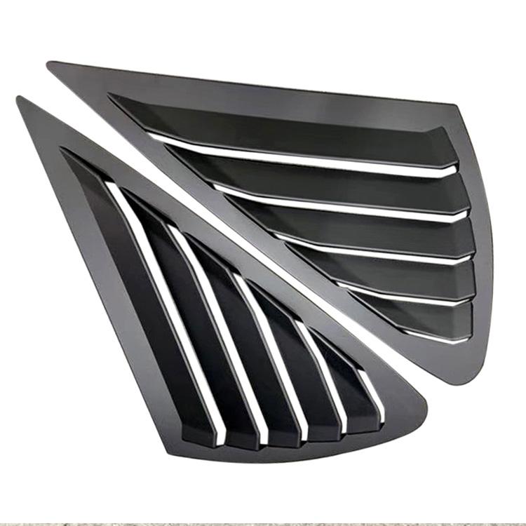 Triangle louver shark gill shaped rear window decorative window vent for Ford Focus MK2 2005-2013 hatchback 4D
