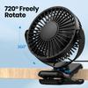 Mini Portable Clip On Fan,USB Desk Fan,3 Speeds Quiet Wind 720° Rotate Personal Electric Fan,Standing Fans for Room Home