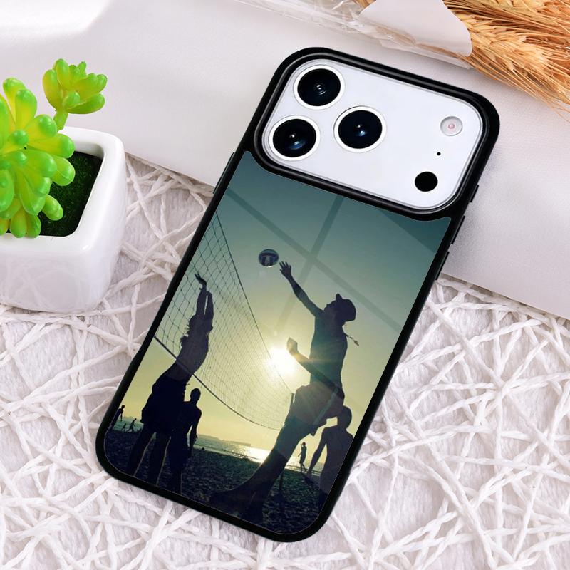 Volleyball Sport Shockproof Phone Case for iPhone 17 Air 16e 15 11 12 14 13 Pro Max Cover Coque