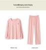 Autumn Pure Cotton Couple's Long Sleeve Pajamas Set for Men and Women