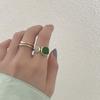 Colorful Geometric Glaze Drip Adjustable Ring – Elegant and Trendy Women's Fashion Accessory