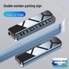 2025 Double Number Car Parking Plate with Concealable Phone Display