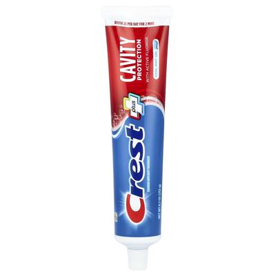 Crest, Plus, Fluorid-Anti-Karies-Zahnpasta, Cool Mint Gel, 8,2 oz (232 gr)