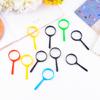 Plastic Mini Magnifying Glass Children's Toys Learning Education Handheld Magnifier Portable Loupe Reading Lens Kids Inspection