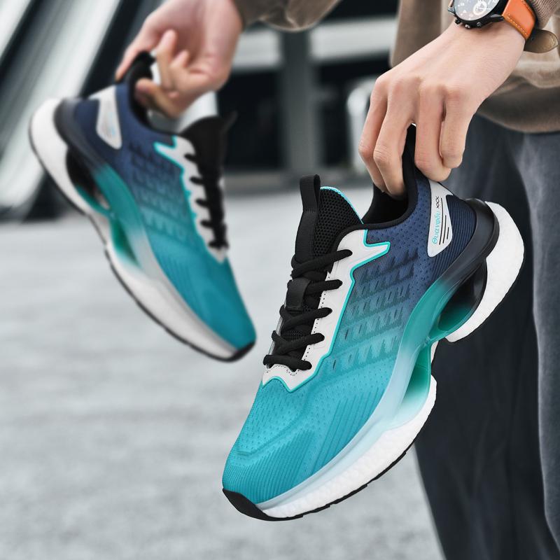 Men's fashion casual four seasons outdoor sneakers light breathable soft-sole speed runing shoes comfortable racing sports shoes