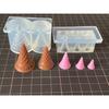 Food Play Miniature Mould Silicone Mold Cute Pointed Ice Cream Cones Shaped Moulds Dollhouse Miniature Accessories