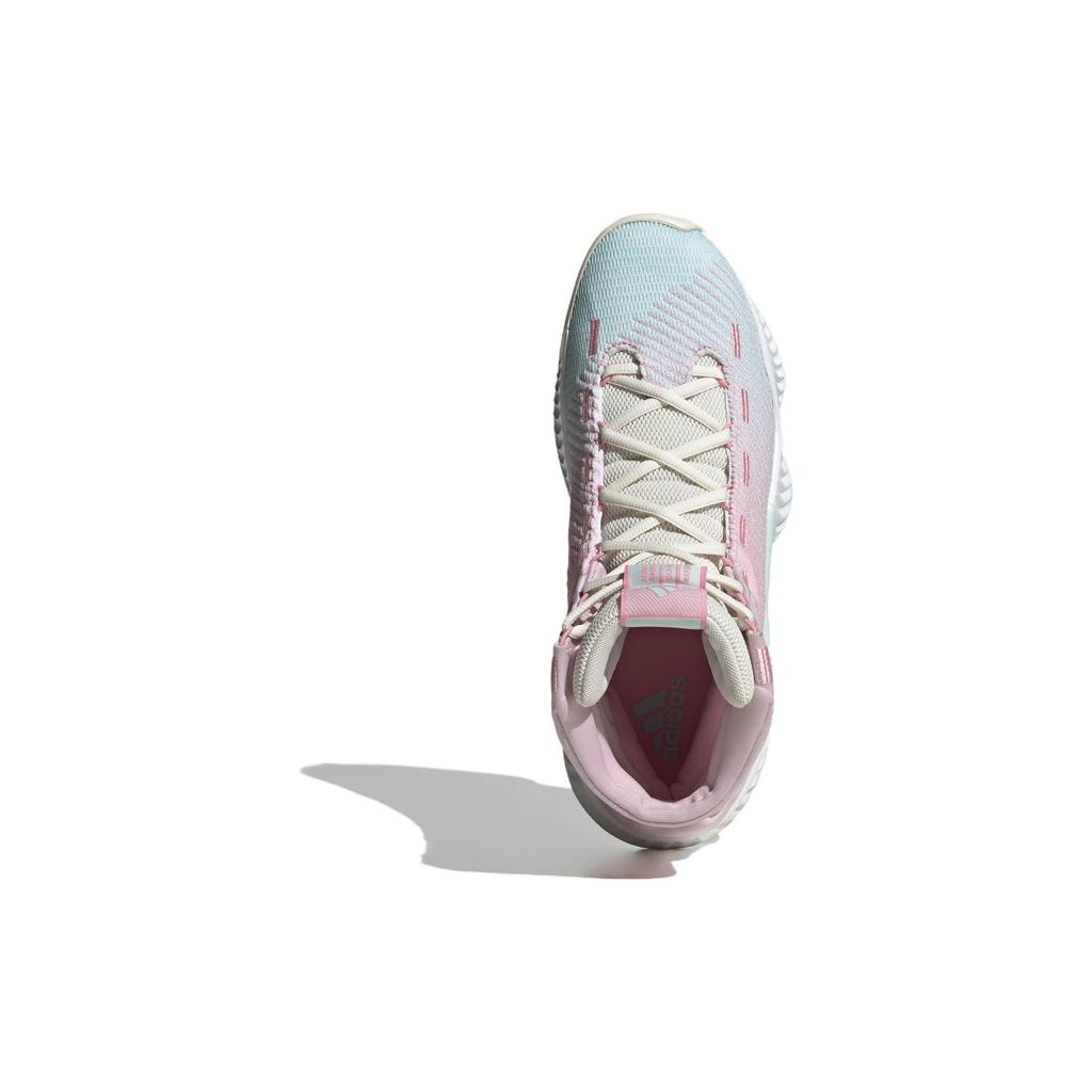 Adidas Pro Bounce Mid 2018 Rosa Blå Unisex Sneakers Hvit IG4496