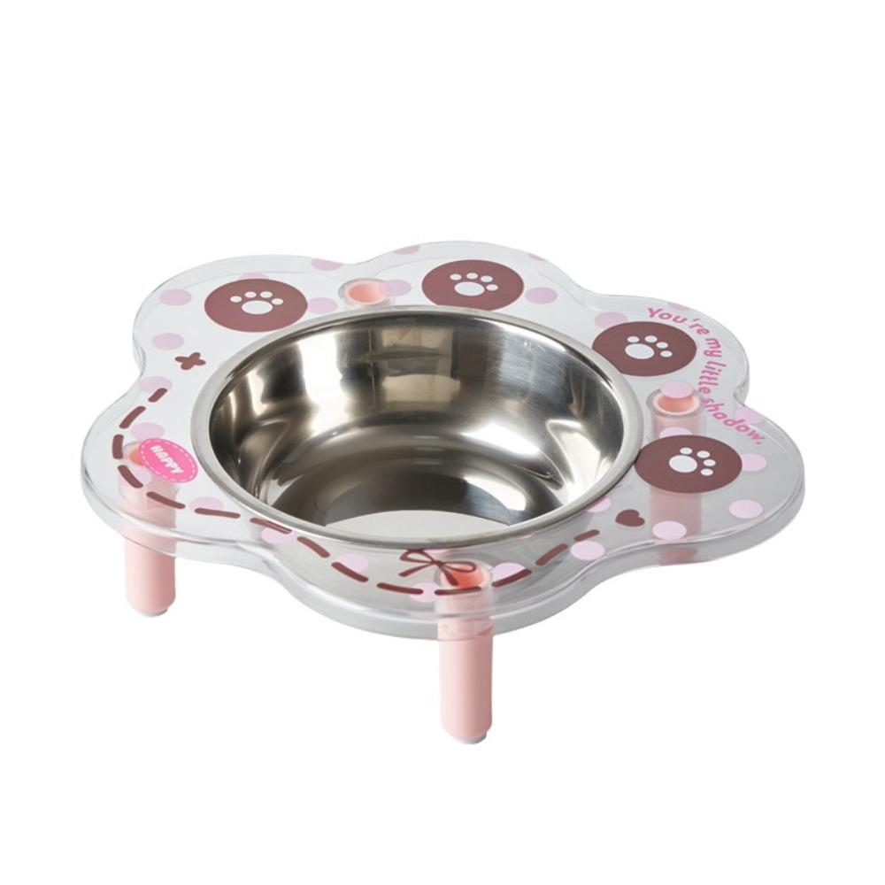Edelstahl Haustier Futter Napf Blumenform Hund Wassernapf Nackenschutz Napf Für Innengebrauch