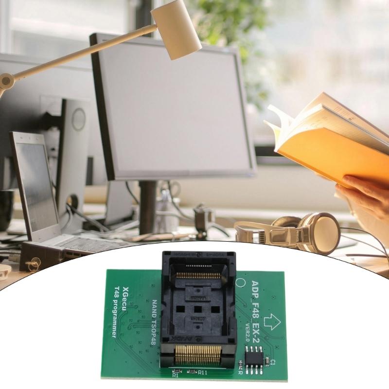 Quality TSOP48 NAND Programming Adapter, Compatible for T48 ADP F48 EX2 TSOP48-2 Programmers Electronics Repair