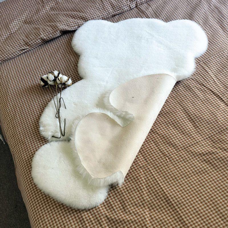 Tapete grande de pele de carneiro de pele sintética de urso, tapete fofo, sofá-cama, tapete peludo e peludo para chão