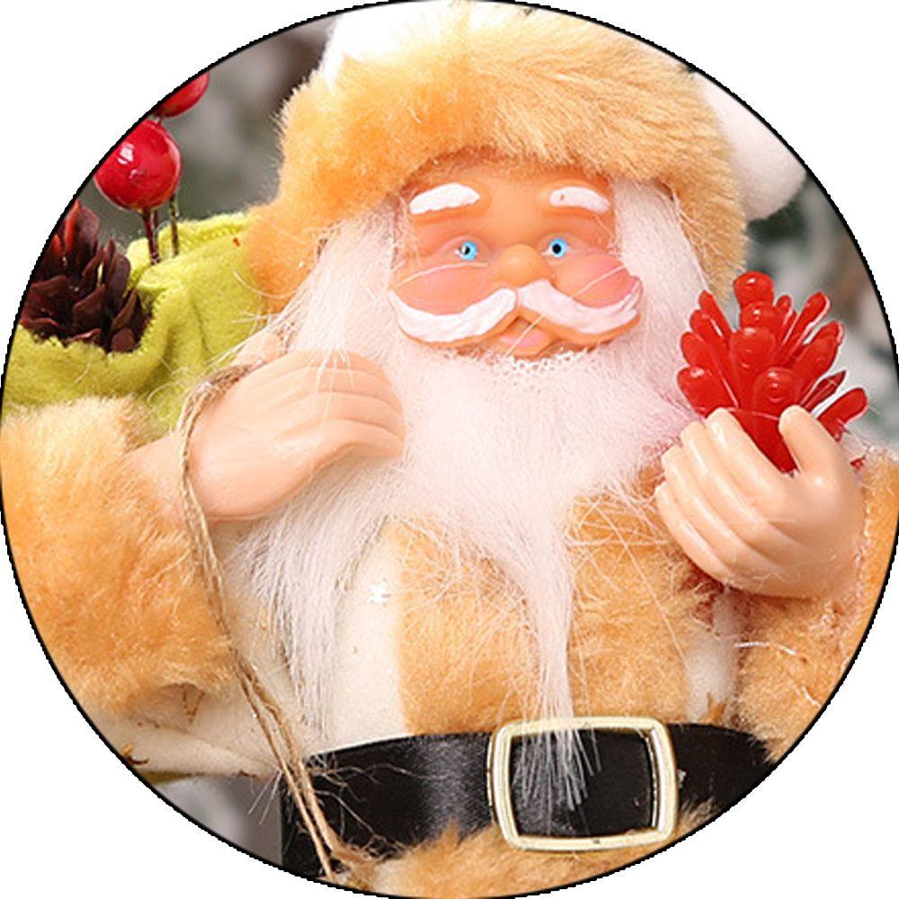 Decoration Xmas Gift Plush Toy Street Hanging Pendant Christmas Tree Ornaments Santa Claus Doll