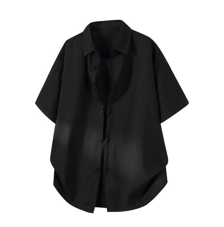 Men's Summer Ice Silk Short Sleeve Casual Shirt - Thin, Loose Half Sleeve Jacket (Style DC2179)